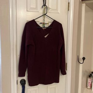 Loft sweater maroon